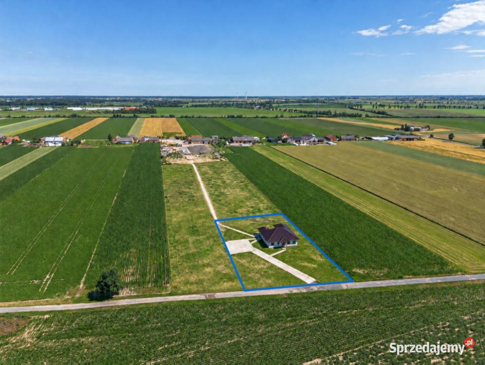 Parterowy dom z dużą działką wielkopolskie Magdalenki