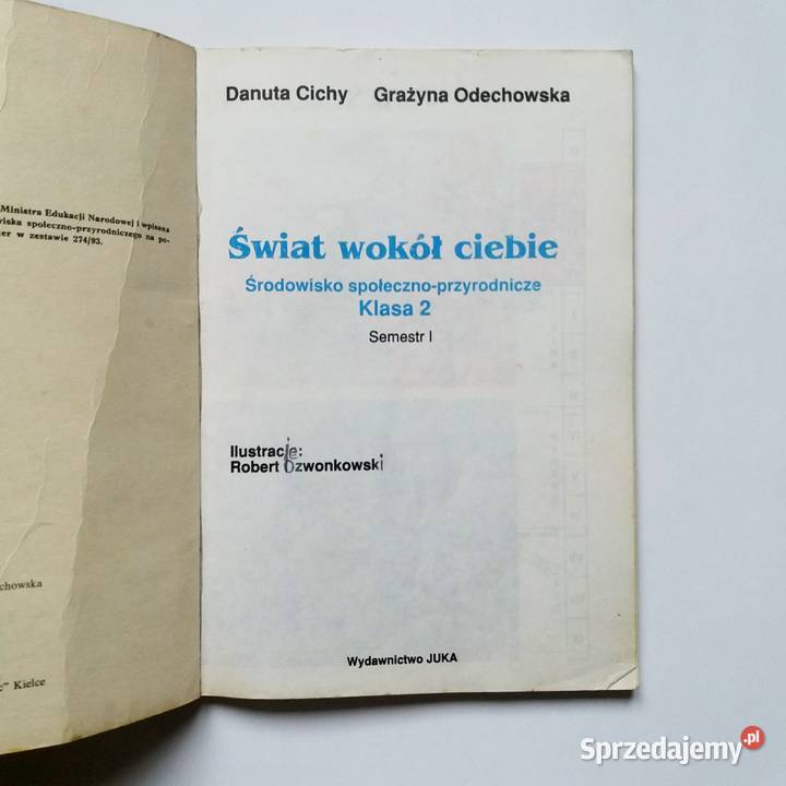 DCichy GOdechowska Świat wokół Klasa 2 Semestr I sprzedam