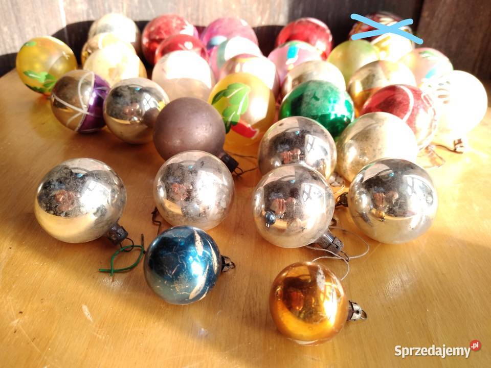 Stare bombki choinkowe duży zestaw 31 sztuk Pozostałe Dąbrowa Górnicza