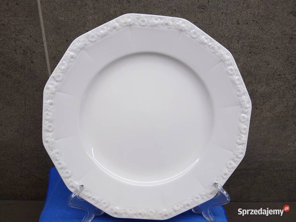 Talerz płytki Rosenthal Biała Maria 6 Porcelana i szkło