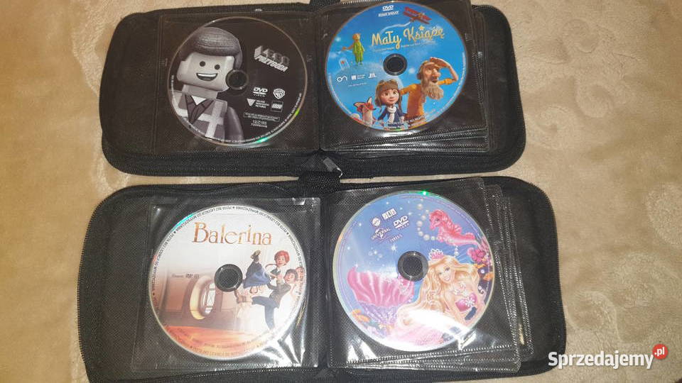 60 sztuk płyt DVD dzieci oryginalne dwa etui Płyty i kasety Warszawa