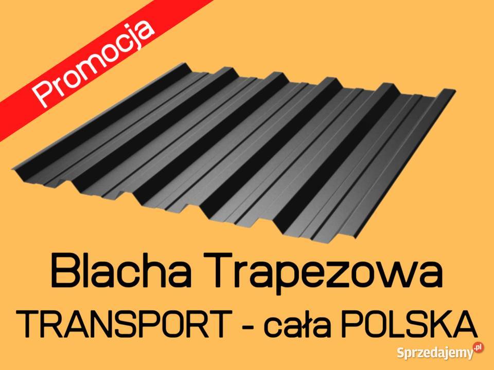 Blacha trapezowa dachowa T35 - na wymiar. Transport Polska