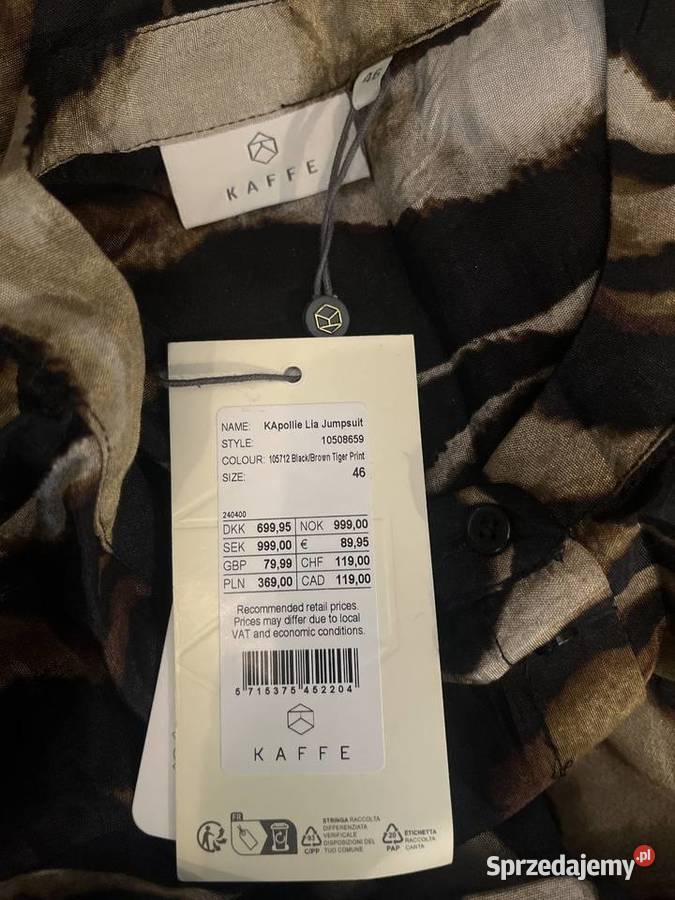 Kaffe kombinezon damski elegancki print nowy Choszczno