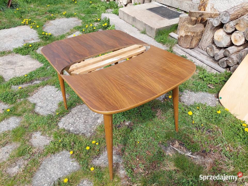 stół rozkładany lata 60te 120216x85 Jelenia Góra