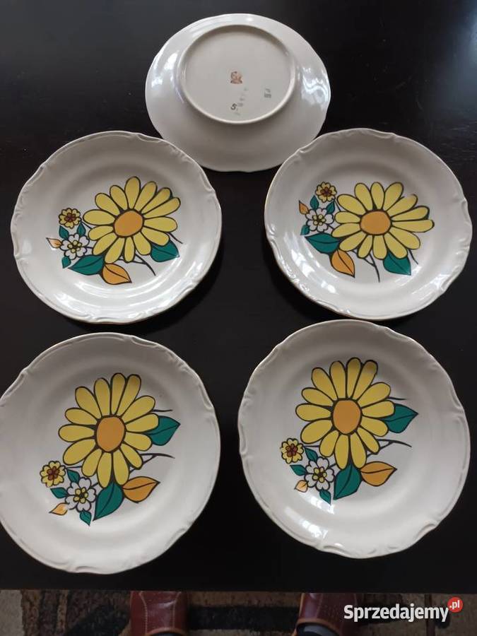 Talerzyki z Porcelitu Tułowice 5 Aleksandrów Łódzki
