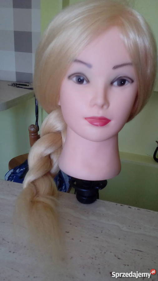 Główka fryzjerska 100 naturalny włos blond 7075 Rawicz