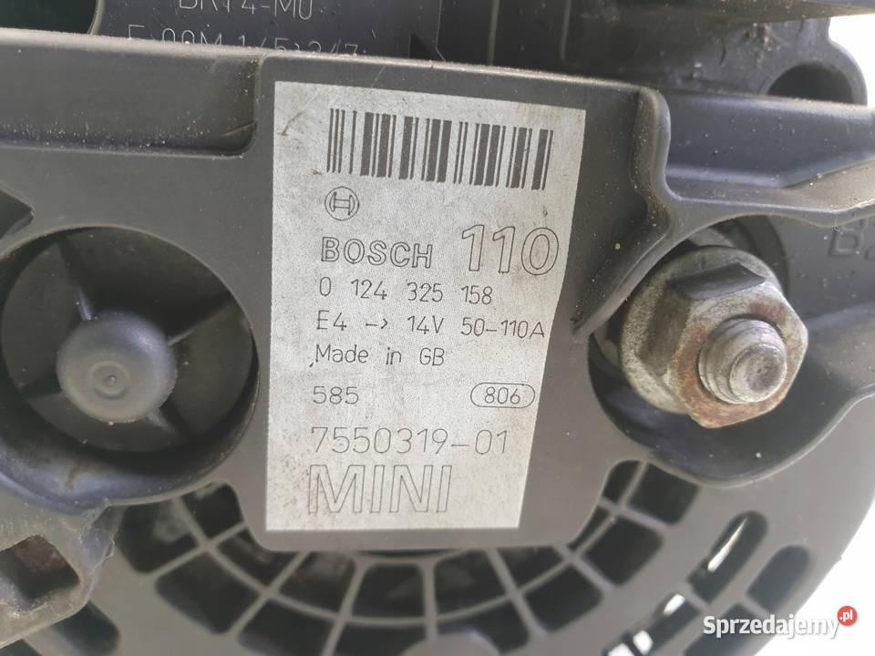 ALTERNATOR Mini One R50 R53 16 16V 0124325158 osobowe Chełm