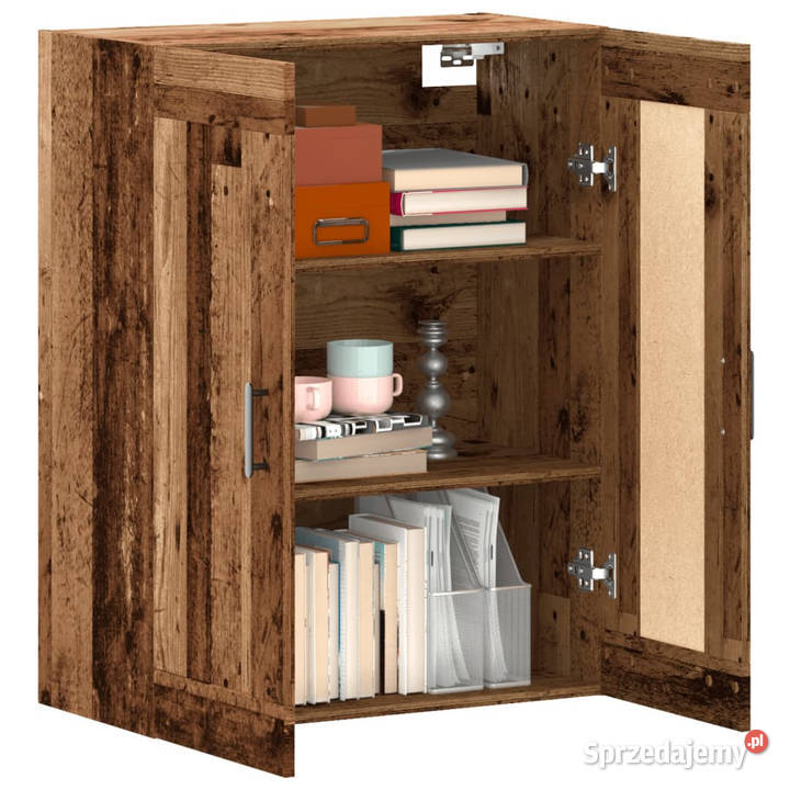 Szafka wisząca stare drewno 695x34x90 WM857308 Warszawa