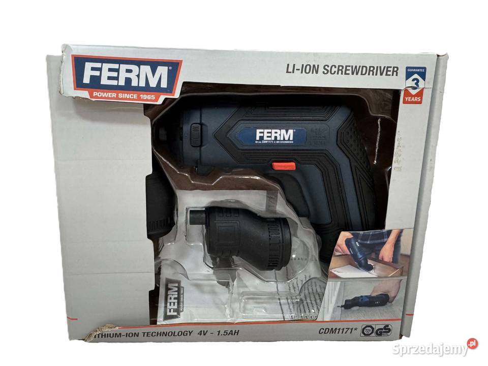 Wkrętarka Ferm akumulatorowa 4 V CDM1171 sprzedam
