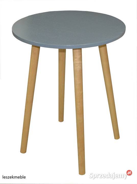 STÓŁ OKRĄGŁY FI 60 CZARNY STOLIK ŁAWA RÓŻNE Tołkiny