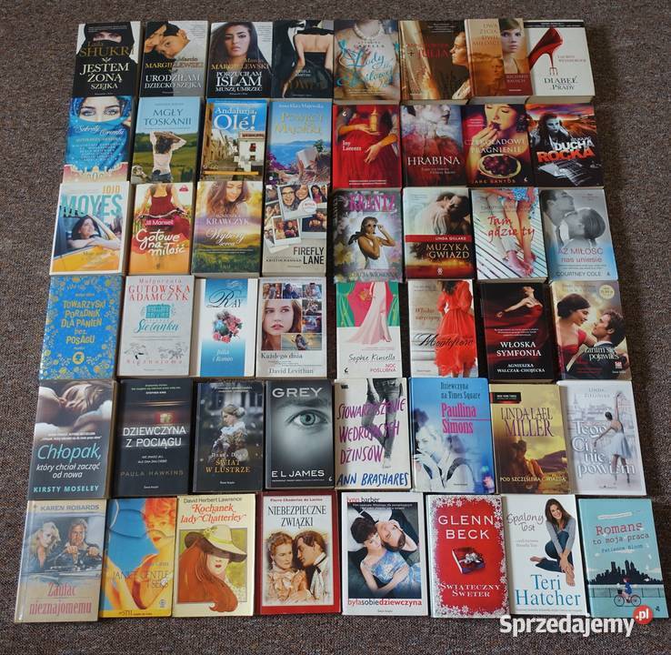 Zestaw 48 książek pań proza romans erotyka warmińsko-mazurskie Kętrzyn