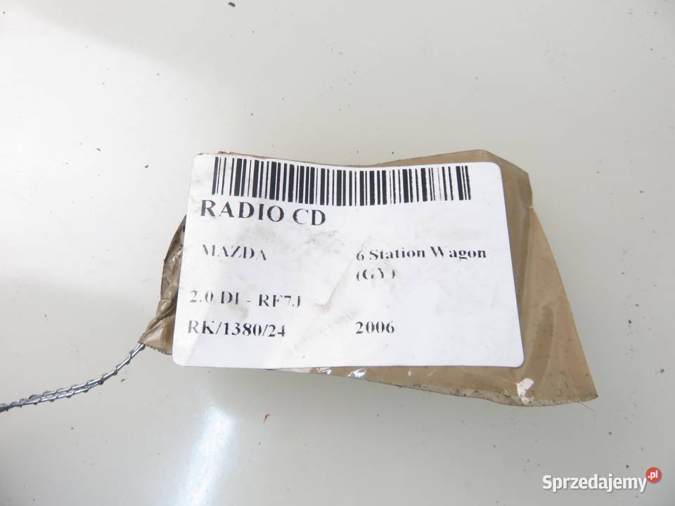 RADIO MAZDA 6 Station Wagon GY GP9E66DSX KOD małopolskie
