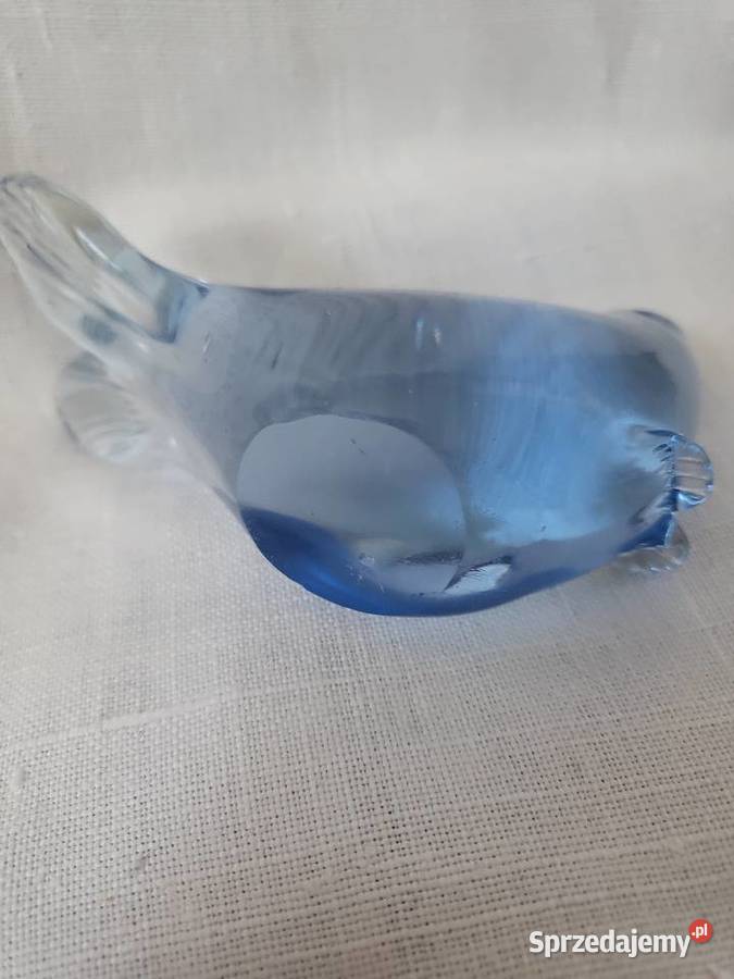 Figurka szkło lite FOCZKA szkło MuranoItalia łódzkie