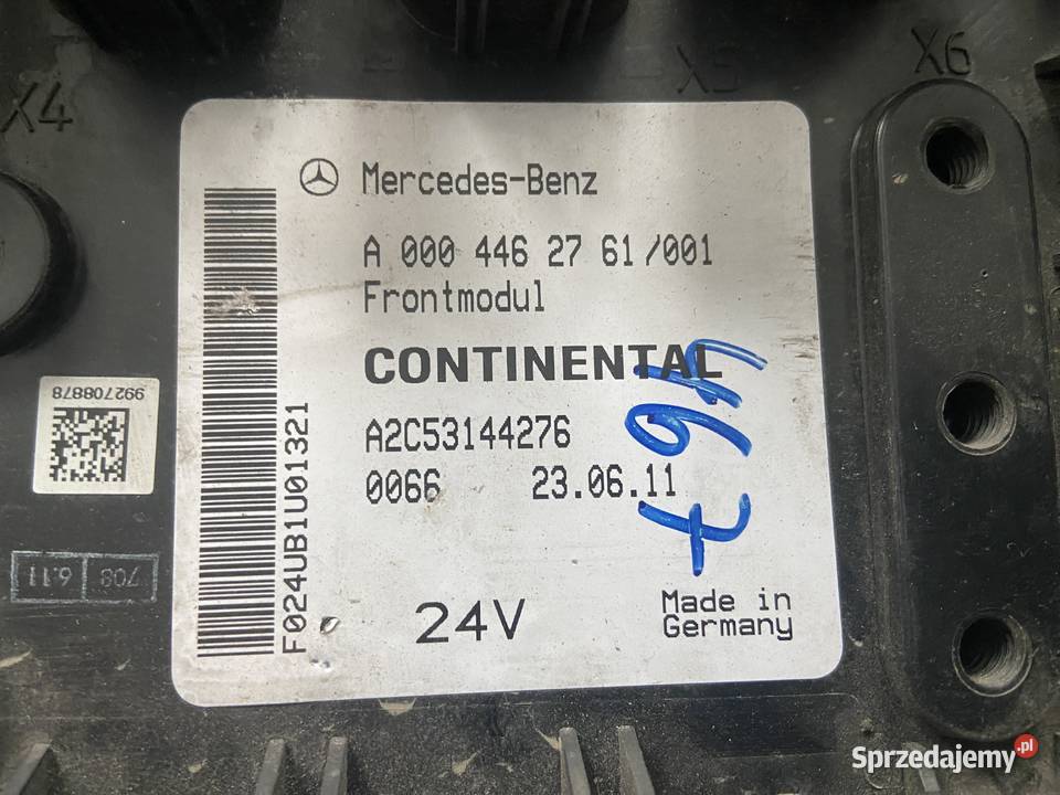 Actros MP23 Frontmodul 0004462761 VDO Wyposażenie elektryczne Maszewo