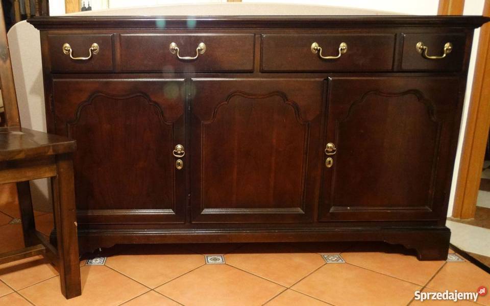 Komoda z litego drewna styl XVIII w niska Drexel