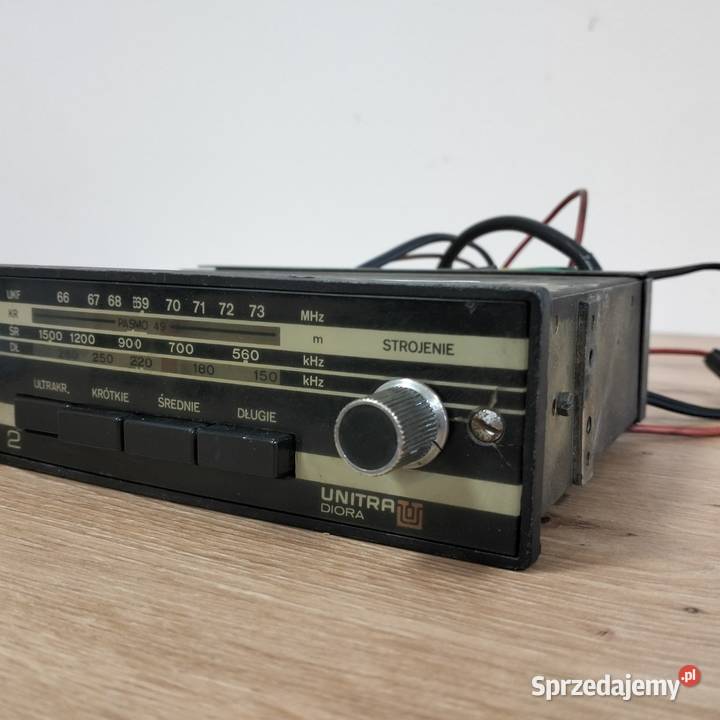 Przestrojone sprawne radio samochodowe unitra sprzedam