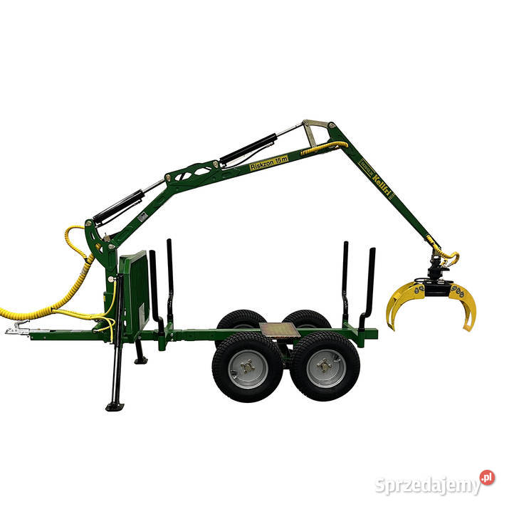 Przyczepa leśna ATV Kellfri 2T z żurawiem 36m 9 mazowieckie Nieporęt