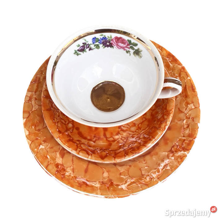 Pomarańczowy Zestaw śniadaniowy marmurkowy Warszawa
