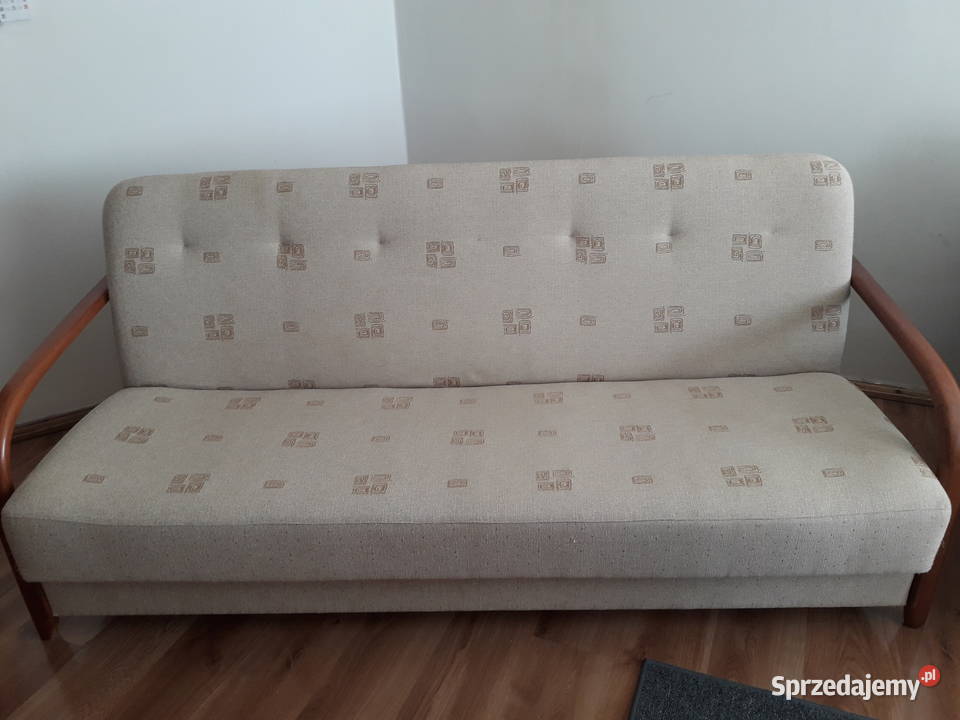 Kanapa dwu osobowa rozkładana z pojemnikiem na