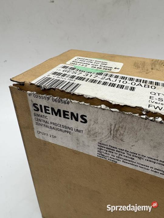 Siemens 6ES7 3172AJ100AB0 CPU Unit Warszawa sprzedam