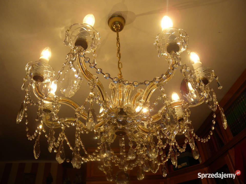 Żyrandol kryształowy Maria Theresa 8 ramienny Katowice sprzedam