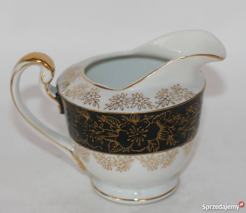 PORCELANOWY ZŁOCONY SERWIS KAWOWY Gdańsk
