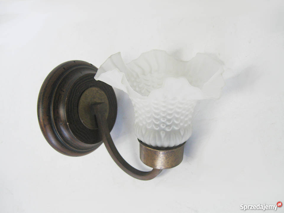 Kinkiet drewniany Styl III odcienie brązowego Szczecinek