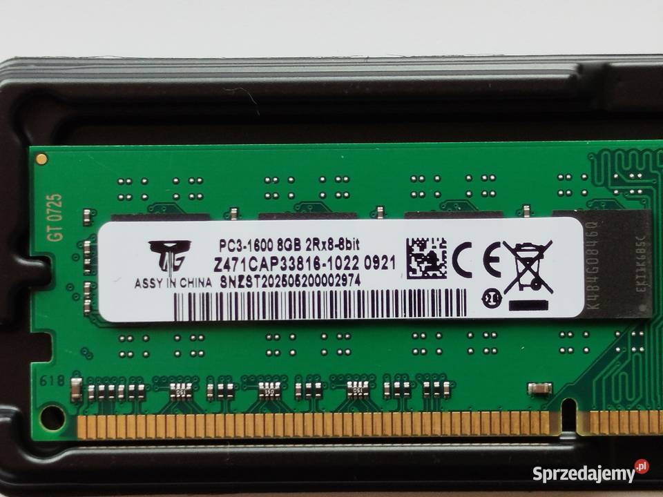 Pamięć DDR3 16GB 2x8GB 1600MHz NOWA DDR3 śląskie Piekary Śląskie
