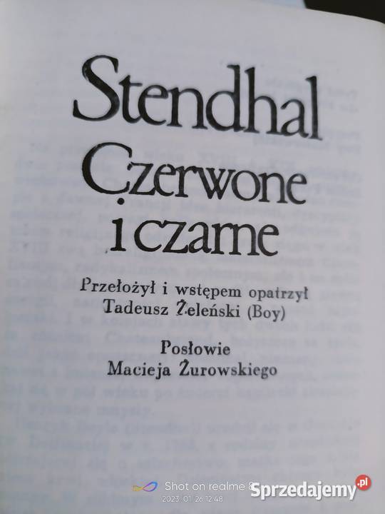 Czerwone i czarne Stendhal książki Warszawa