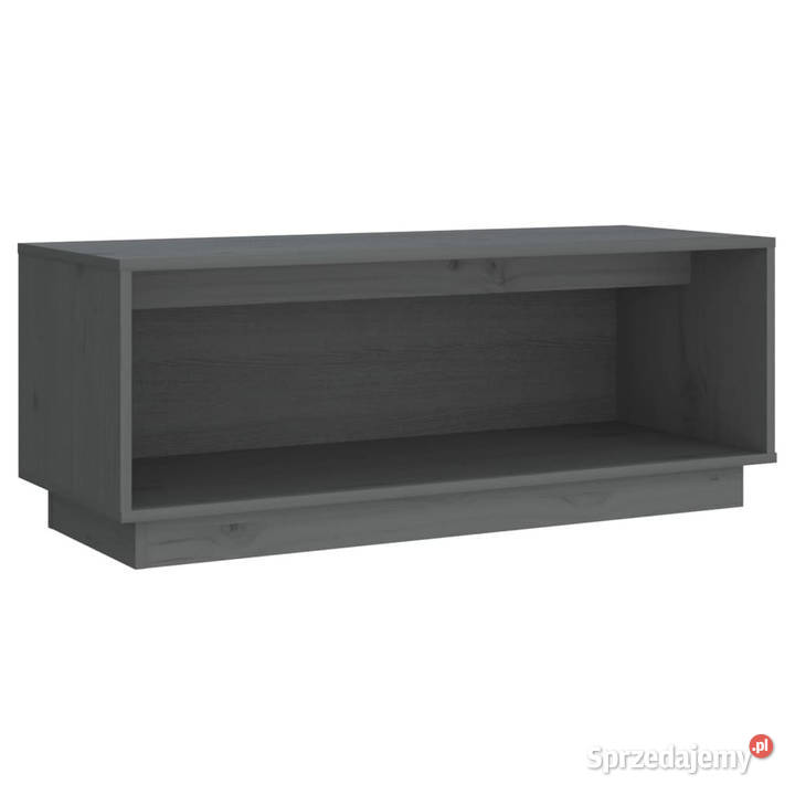Szafka pod telewizor szara 90x35x35 lite drewno Warszawa
