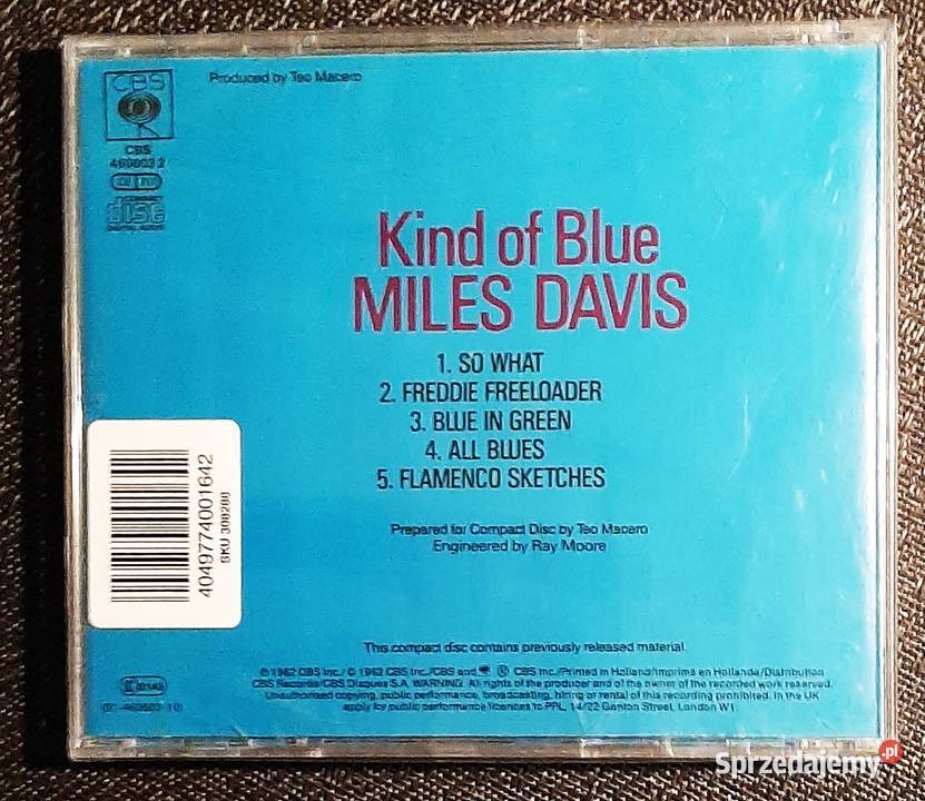 Album CD MILES DAVIS Album Kind Of Blue Cd śląskie Katowice sprzedam