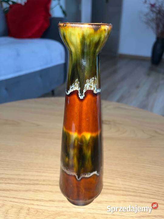 Wazon ceramiczny PRL 25 Ceramika Vintage Fat Braniewo