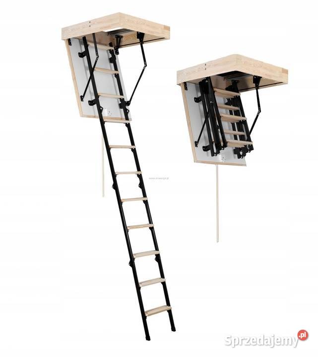 Schody strychowe metalowe 80x70 MINI TERMO Właz Wrocław