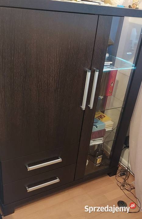Komoda z DREWNA z podświetleniem 40cm Komody Kraków