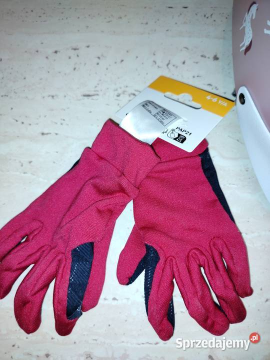 Kask i rękawiczki do jazdy konnej FOUGANZA Bydgoszcz