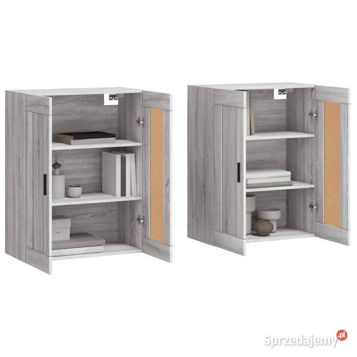Wiszące szafki 2 szary dąb sonoma materiał mazowieckie