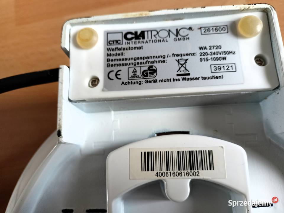 Gofrownica Clatronic Wa 2720 Tarnobrzeg
