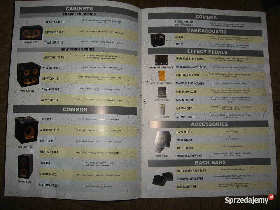 Mark World Mark Bass 2013 Products Catalogue Kępice