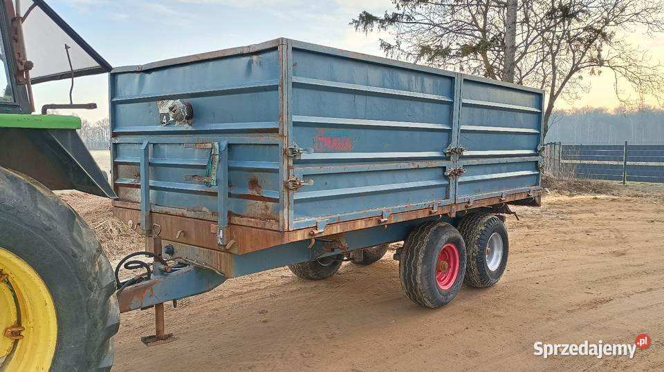 Przyczepa wywrotka 10t tandem Rok produkcji 1990 Wywrotki Przasnysz