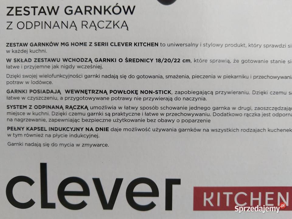 NAJTANIEJ Zestaw Garnków z Odpinaną Rączką 18 20