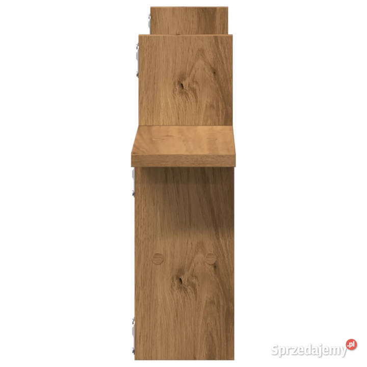Półki ścienne 2 dąb artisian 38x12x38 WM853253 mazowieckie Warszawa