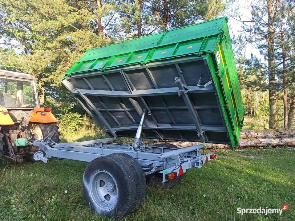 Przyczepa jednosiowa Wywrotka na 3strony Przyczepy rolnicze Rolnictwo Chełm sprzedam