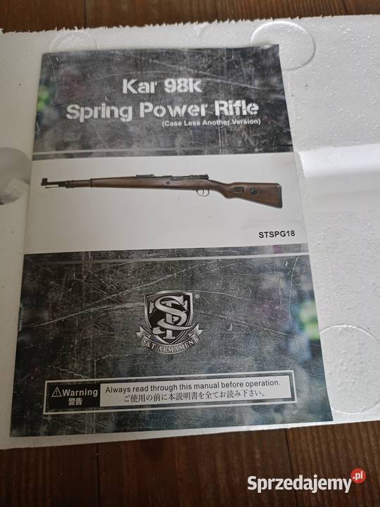 Karabin Airsoft Asg Mauser 98k firmy ST Łuszczacz