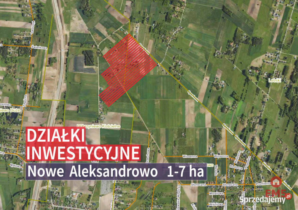 Działkę sprzedam 10000m2 Nowe Aleksandrowo 35m podlaskie