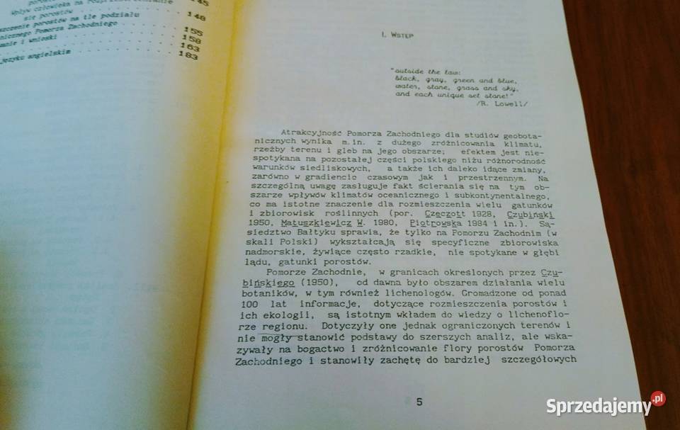 Porosty Pomorza Zachodniego studium ekologiczno Gdańsk