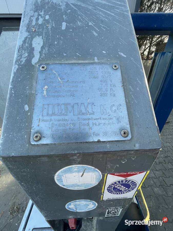 Piła stolikowa LISSMAC DTS 420 do cięcia silki pełny VAT Ślesin