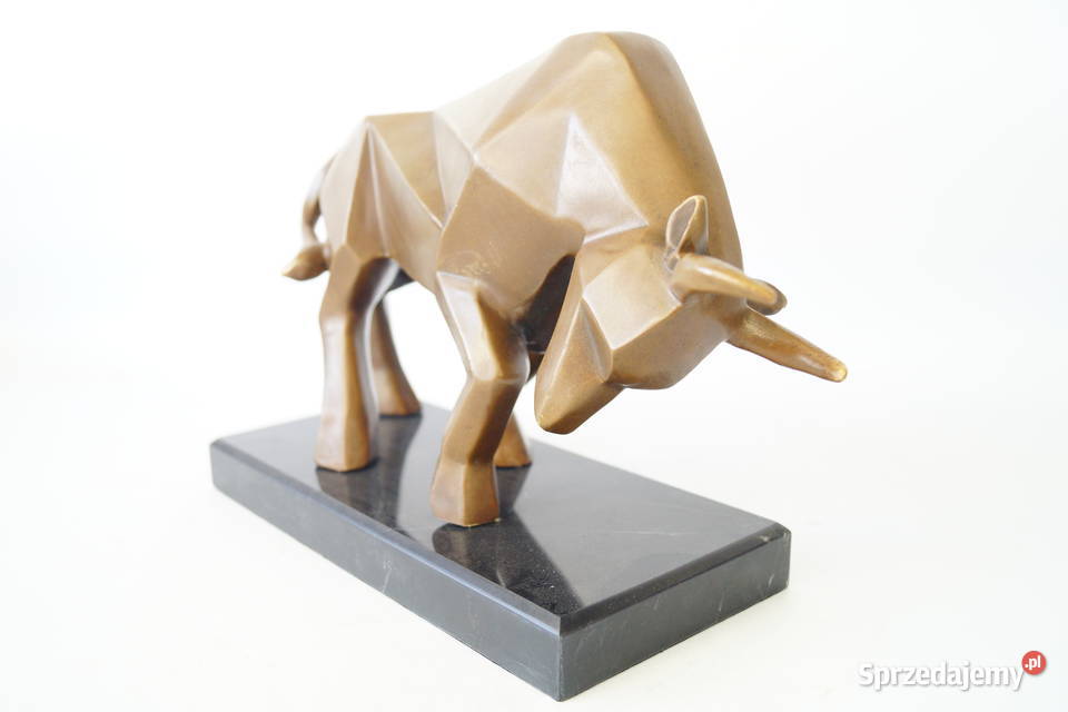 Figura z brązu BYK modernistyczny Byk z Wall Gizałki