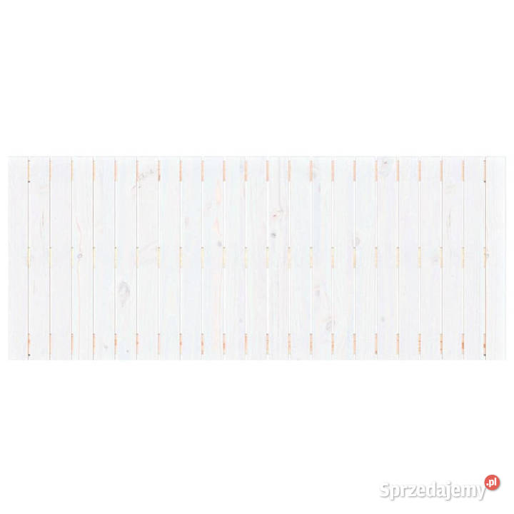 Wezgłowie łóżka białe 147x3x60 lite drewno Warszawa