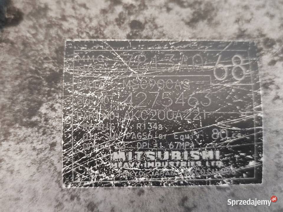 OUTLANDER 20 TDI BSY 140 08r 166 sprężarka Kielce