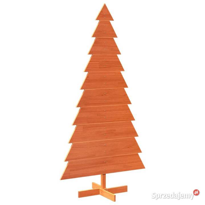 vidaXL Drewniana choinka do udekorowania brązowa Boże Narodzenie Boże Narodzenie Warszawa